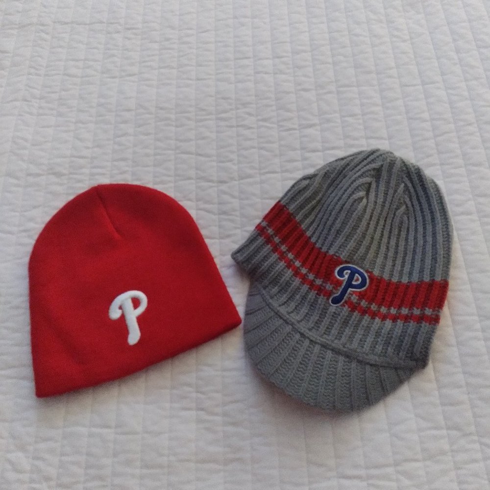 Licensed Philadelphia Phillies Winter hats, New Without Tags Mens